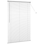 vidaXL Jaluzea pentru Fereastră cu perdele Manual Argintiu Aluminiu