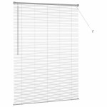 vidaXL Jaluzea pentru Fereastră cu perdele Manual Argintiu Aluminiu