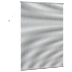 vidaXL Jaluzea pentru Fereastră cu perdele Manual Argintiu Aluminiu