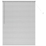 vidaXL Jaluzea pentru Fereastră cu perdele Manual Argintiu Aluminiu