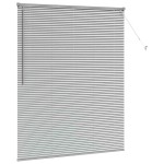 vidaXL Jaluzea pentru Fereastră cu perdele Manual Argintiu Aluminiu