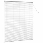vidaXL Jaluzea pentru Fereastră cu perdele Manual Argintiu Aluminiu