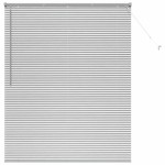vidaXL Jaluzea pentru Fereastră cu perdele Manual Argintiu Aluminiu