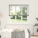 vidaXL Jaluzea pentru Fereastră cu perdele Manual Argintiu Aluminiu