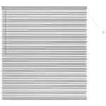 vidaXL Jaluzea pentru Fereastră cu perdele Manual Argintiu Aluminiu
