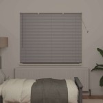 vidaXL Jaluzea pentru Fereastră cu perdele Manual Argintiu Aluminiu