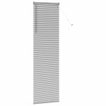 vidaXL Jaluzea pentru Fereastră cu perdele Manual Argintiu Aluminiu