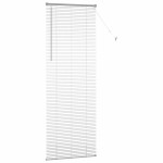 vidaXL Jaluzea pentru Fereastră cu perdele Manual Argintiu Aluminiu