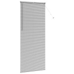 vidaXL Jaluzea pentru Fereastră cu perdele Manual Argintiu Aluminiu