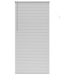 vidaXL Jaluzea pentru Fereastră cu perdele Manual Argintiu Aluminiu