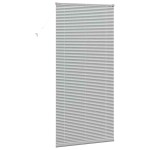 vidaXL Jaluzea pentru Fereastră cu perdele Manual Argintiu Aluminiu