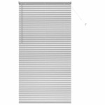 vidaXL Jaluzea pentru Fereastră cu perdele Manual Argintiu Aluminiu