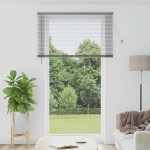 vidaXL Jaluzea pentru Fereastră cu perdele Manual Argintiu Aluminiu