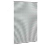 vidaXL Jaluzea pentru Fereastră cu perdele Manual Argintiu Aluminiu