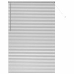 vidaXL Jaluzea pentru Fereastră cu perdele Manual Argintiu Aluminiu
