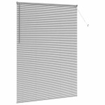 vidaXL Jaluzea pentru Fereastră cu perdele Manual Argintiu Aluminiu