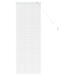 vidaXL Jaluzea pentru Fereastră cu perdele Manual Alb Aluminiu vidaXL Jaluzea pentru Fereastră cu perdele Manual Alb Aluminiu
