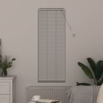 vidaXL Jaluzea pentru Fereastră cu perdele Manual Alb Aluminiu vidaXL Jaluzea pentru Fereastră cu perdele Manual Alb Aluminiu