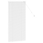 vidaXL Jaluzea pentru Fereastră cu perdele Manual Alb Aluminiu vidaXL Jaluzea pentru Fereastră cu perdele Manual Alb Aluminiu