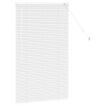 vidaXL Jaluzea pentru Fereastră cu perdele Manual Alb Aluminiu