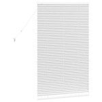 vidaXL Jaluzea pentru Fereastră cu perdele Manual Alb Aluminiu