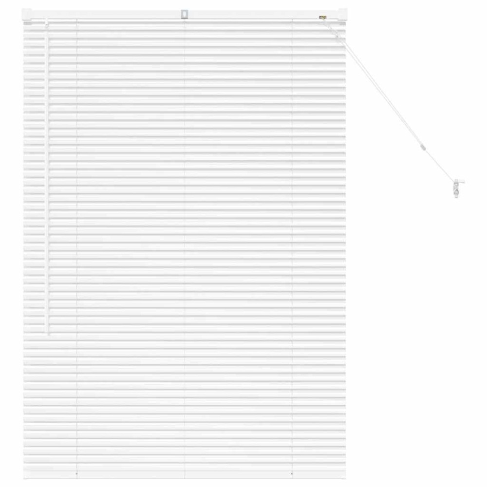 vidaXL Jaluzea pentru Fereastră cu perdele Manual Alb Aluminiu