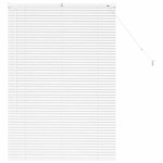 vidaXL Jaluzea pentru Fereastră cu perdele Manual Alb Aluminiu vidaXL Jaluzea pentru Fereastră cu perdele Manual Alb Aluminiu