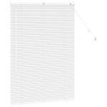 vidaXL Jaluzea pentru Fereastră cu perdele Manual Alb Aluminiu vidaXL Jaluzea pentru Fereastră cu perdele Manual Alb Aluminiu