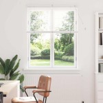 vidaXL Jaluzea pentru Fereastră cu perdele Manual Alb Aluminiu vidaXL Jaluzea pentru Fereastră cu perdele Manual Alb Aluminiu