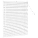 vidaXL Jaluzea pentru Fereastră cu perdele Manual Alb Aluminiu vidaXL Jaluzea pentru Fereastră cu perdele Manual Alb Aluminiu