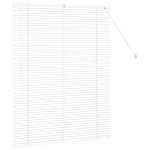 vidaXL Jaluzea pentru Fereastră cu perdele Manual Alb Aluminiu vidaXL Jaluzea pentru Fereastră cu perdele Manual Alb Aluminiu