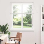 vidaXL Jaluzea pentru Fereastră cu perdele Manual Alb Aluminiu vidaXL Jaluzea pentru Fereastră cu perdele Manual Alb Aluminiu