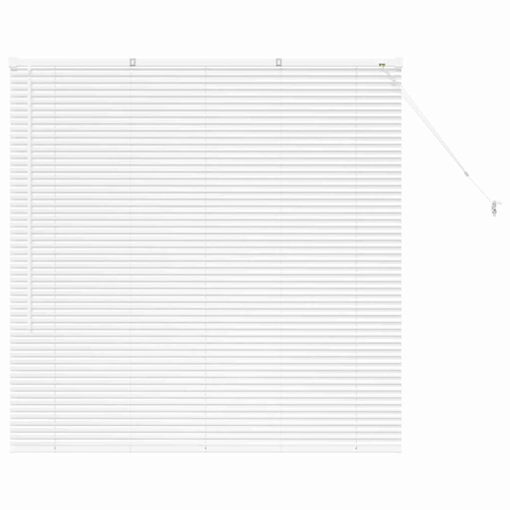 vidaXL Jaluzea pentru Fereastră cu perdele Manual Alb Aluminiu