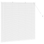 vidaXL Jaluzea pentru Fereastră cu perdele Manual Alb Aluminiu vidaXL Jaluzea pentru Fereastră cu perdele Manual Alb Aluminiu