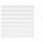 vidaXL Jaluzea pentru Fereastră cu perdele Manual Alb Aluminiu vidaXL Jaluzea pentru Fereastră cu perdele Manual Alb Aluminiu