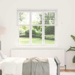 vidaXL Jaluzea pentru Fereastră cu perdele Manual Alb Aluminiu vidaXL Jaluzea pentru Fereastră cu perdele Manual Alb Aluminiu