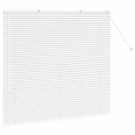 vidaXL Jaluzea pentru Fereastră cu perdele Manual Alb Aluminiu vidaXL Jaluzea pentru Fereastră cu perdele Manual Alb Aluminiu