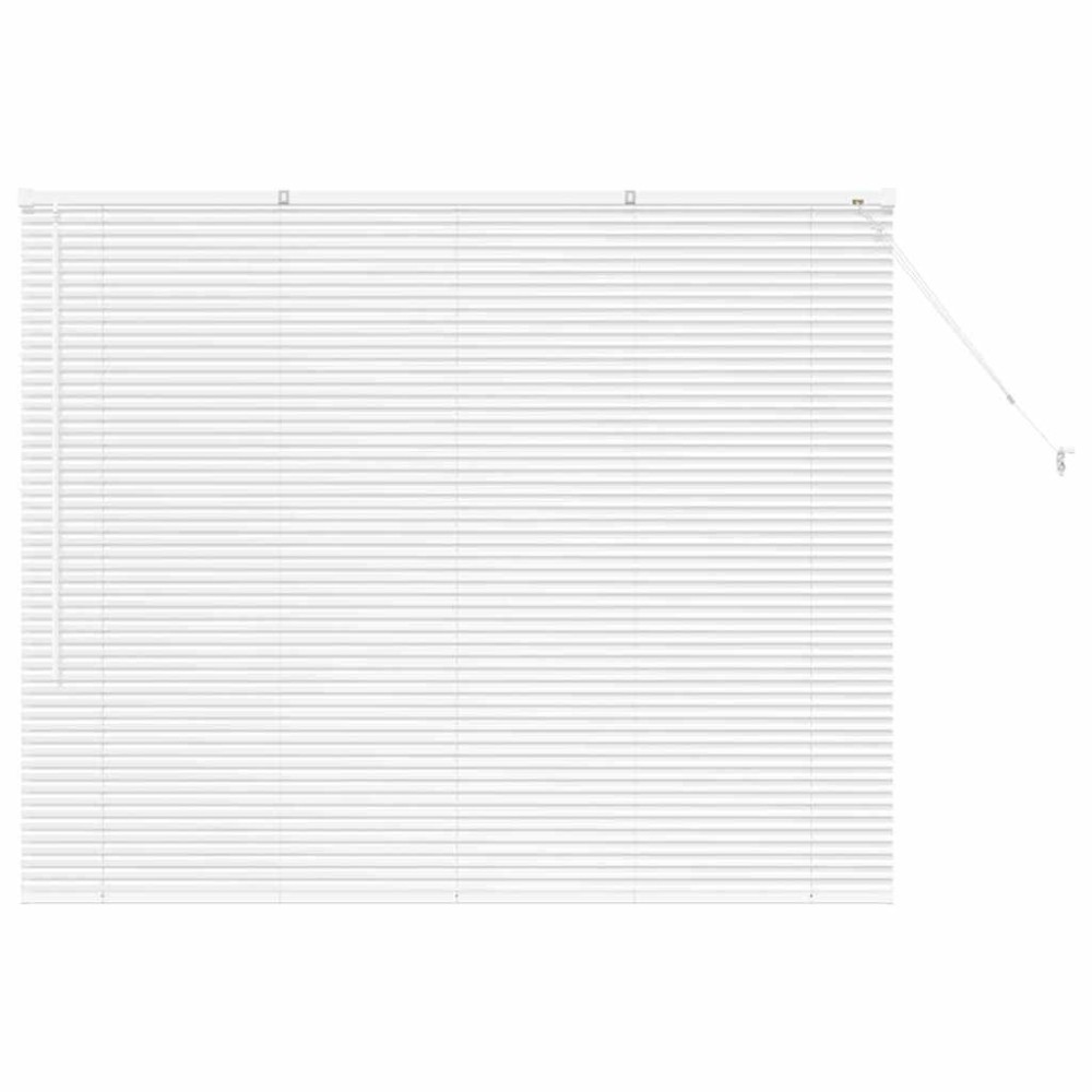 vidaXL Jaluzea pentru Fereastră cu perdele Manual Alb Aluminiu