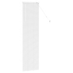 vidaXL Jaluzea pentru Fereastră cu perdele Manual Alb Aluminiu