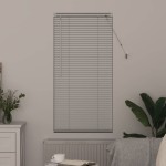 vidaXL Jaluzea pentru Fereastră cu perdele Manual Alb Aluminiu vidaXL Jaluzea pentru Fereastră cu perdele Manual Alb Aluminiu