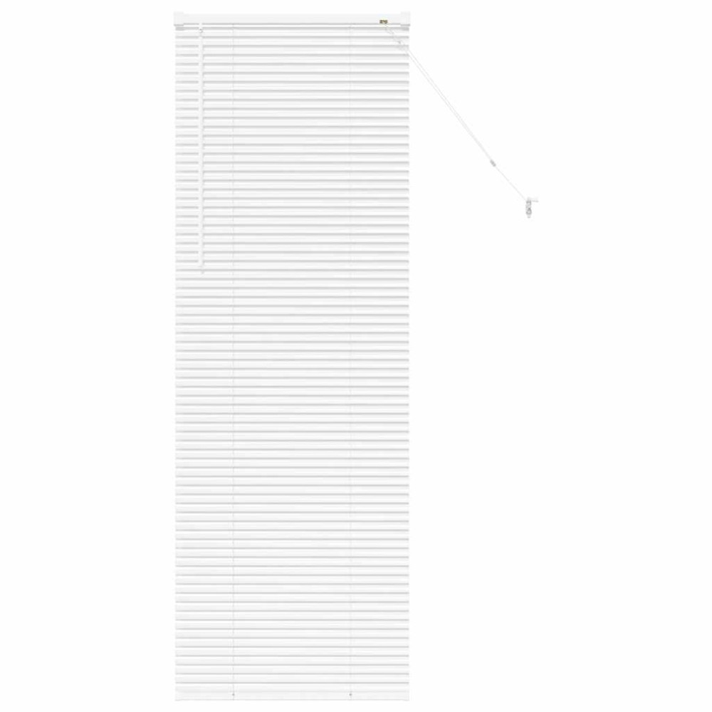vidaXL Jaluzea pentru Fereastră cu perdele Manual Alb Aluminiu