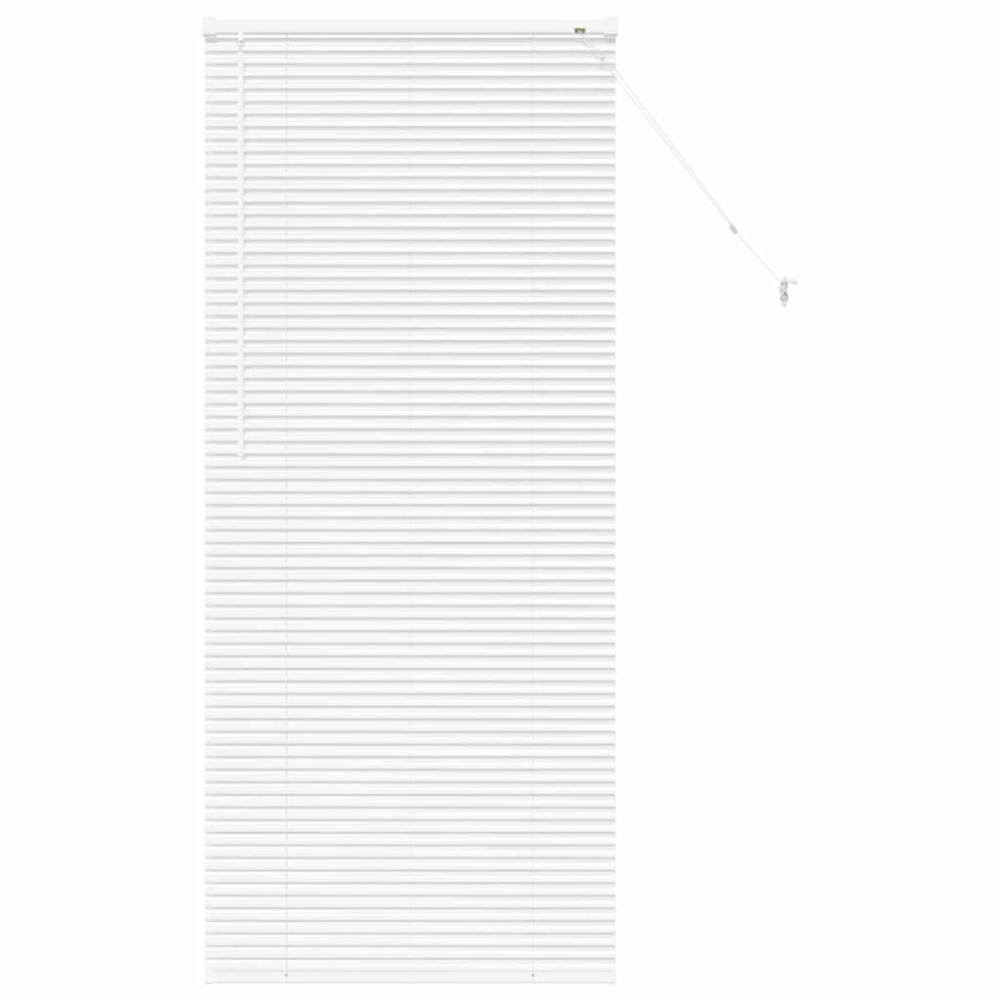 vidaXL Jaluzea pentru Fereastră cu perdele Manual Alb Aluminiu