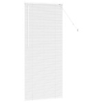 vidaXL Jaluzea pentru Fereastră cu perdele Manual Alb Aluminiu