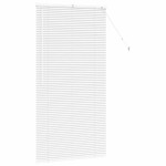 vidaXL Jaluzea pentru Fereastră cu perdele Manual Alb Aluminiu vidaXL Jaluzea pentru Fereastră cu perdele Manual Alb Aluminiu