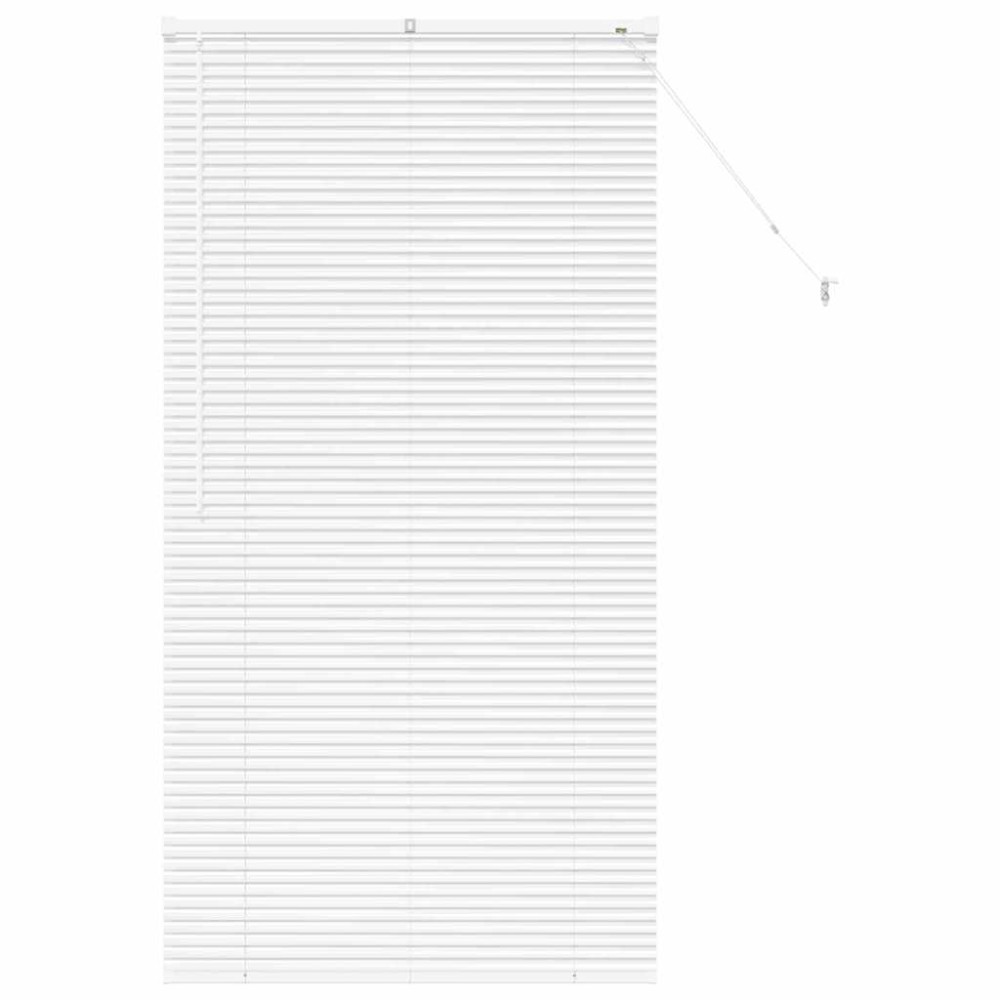 vidaXL Jaluzea pentru Fereastră cu perdele Manual Alb Aluminiu