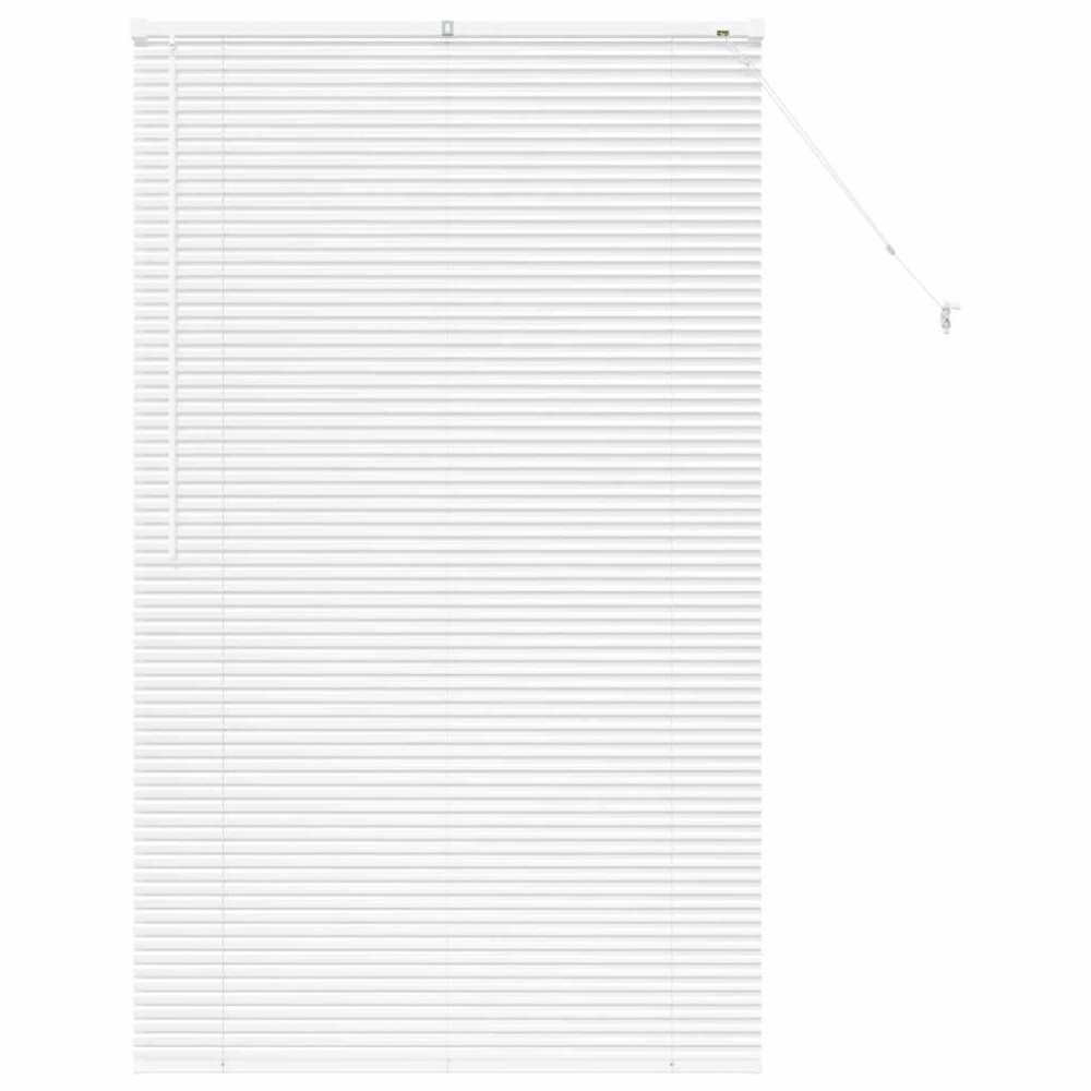 vidaXL Jaluzea pentru Fereastră cu perdele Manual Alb Aluminiu