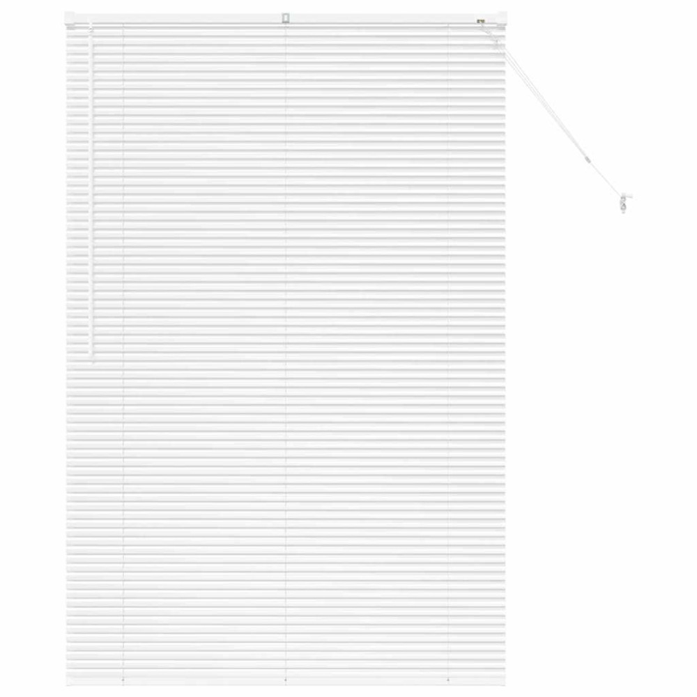 vidaXL Jaluzea pentru Fereastră cu perdele Manual Alb Aluminiu