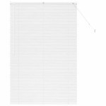 vidaXL Jaluzea pentru Fereastră cu perdele Manual Alb Aluminiu vidaXL Jaluzea pentru Fereastră cu perdele Manual Alb Aluminiu