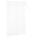 vidaXL Jaluzea pentru Fereastră cu perdele Manual Alb Aluminiu vidaXL Jaluzea pentru Fereastră cu perdele Manual Alb Aluminiu