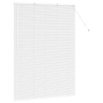 vidaXL Jaluzea pentru Fereastră cu perdele Manual Alb Aluminiu vidaXL Jaluzea pentru Fereastră cu perdele Manual Alb Aluminiu